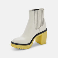 Dolce Vita Caster H2o Booties Leather in White/Green