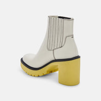 Dolce Vita Caster H2o Booties Leather in White/Green