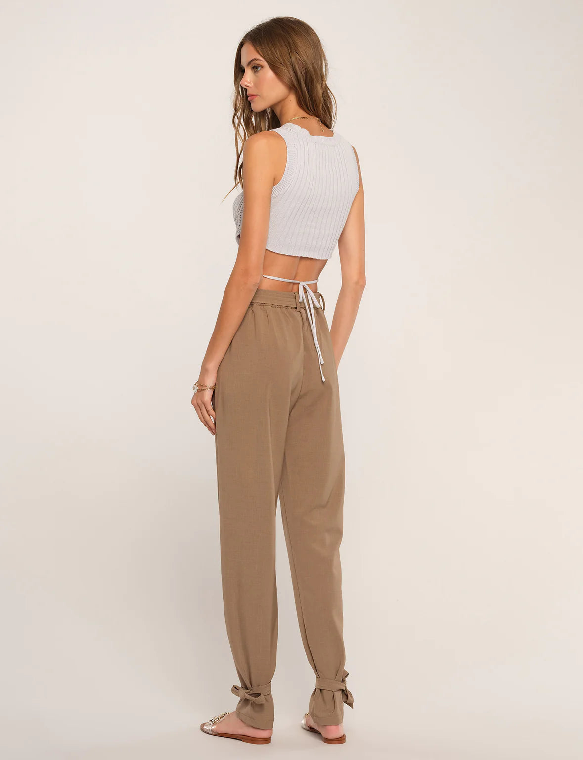 Heartloom Declan High Rise Pant in Taupe
