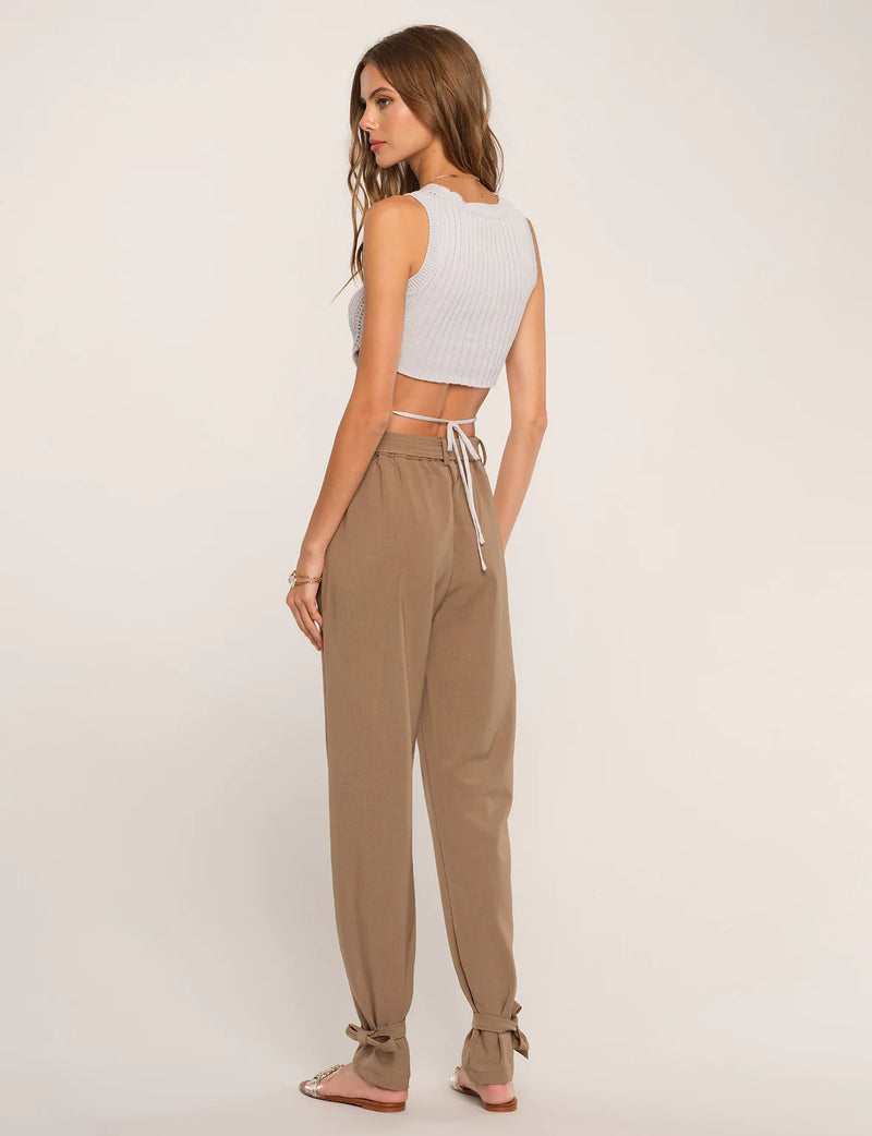 Heartloom Declan High Rise Pant in Taupe