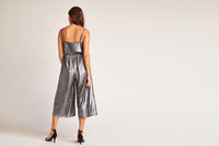 BB Dakota Shine on Metallic Jumpsuit in Silver