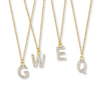 Suite201 Initial Diamond Necklace in Gold