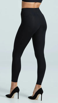 Commando Classic Control Cotton High Waisted Legging in Black