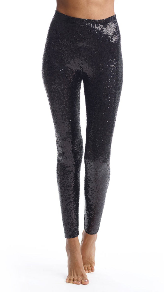 Commando Sequin High Waisted Legging in Black