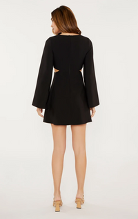 Likely Driscoll Long Sleeve Cut Out Dress in Black