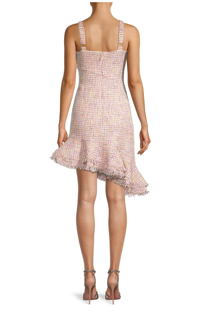 Likely Manon Tweed Dress in Rose Shadow Multi