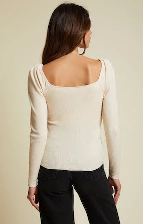 Nation LTD Sweetheart Top In White Chocolate