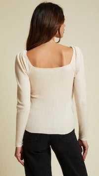 Nation LTD Sweetheart Top In White Chocolate