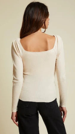 Nation LTD Sweetheart Top In White Chocolate