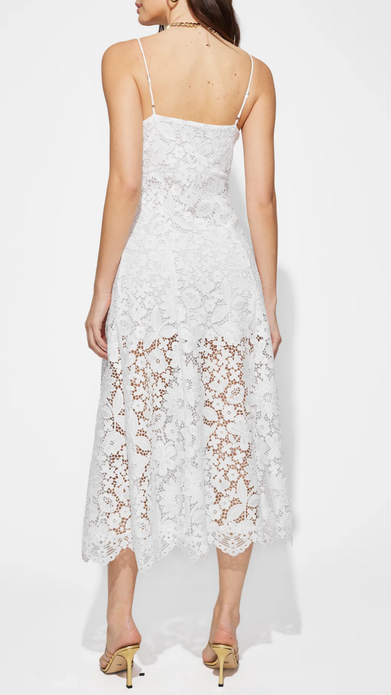 Generation Love Rosie Lace Midi Dress in White