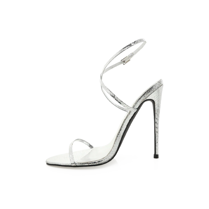 Billini Naked Sandal in Silver Scale