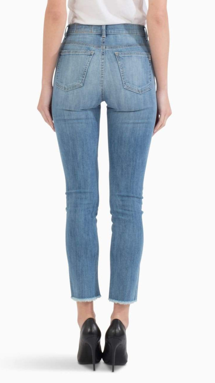 Siwy Denim Jackie High Rise Slim Straight Crop in The Look Of Love