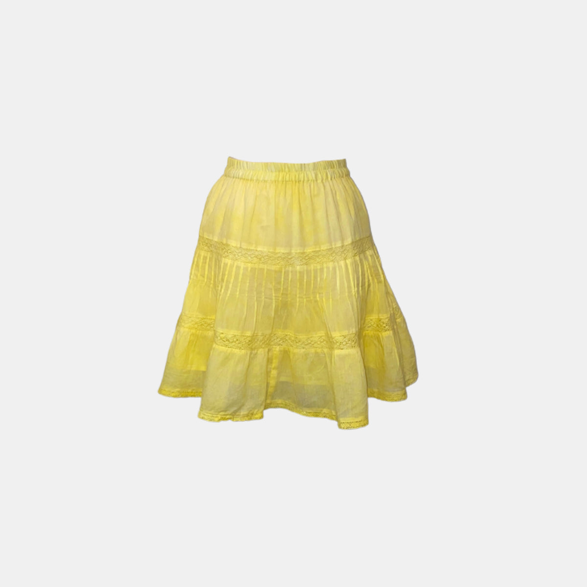 Allison New York Emmie High Waisted Mini Skirt in Yellow