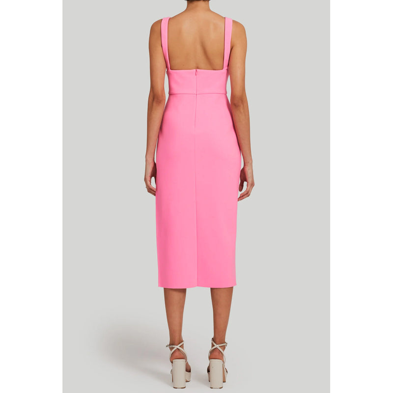 Amanda Uprichard Nelly Midi Dress in Shocking Pink