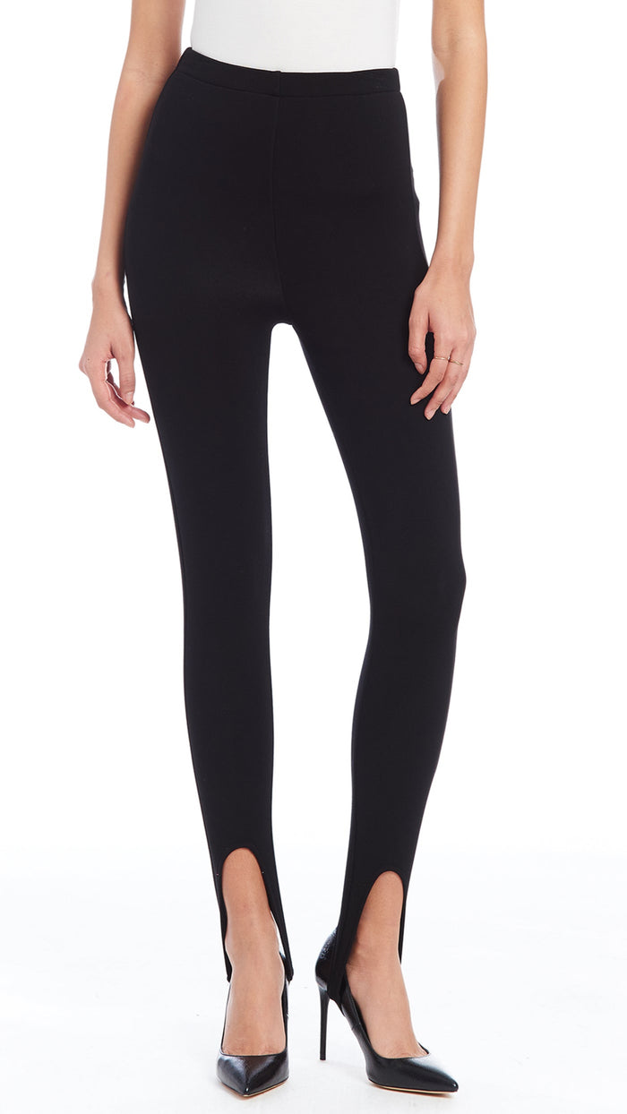 Amanda Uprichard Rebel Stirrup High Waisted Legging in Black