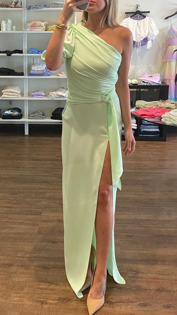 Amanda Uprichard Bexley Gown in Hypermint