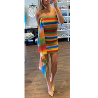 Amur Kay Mini Dress in Rainbow
