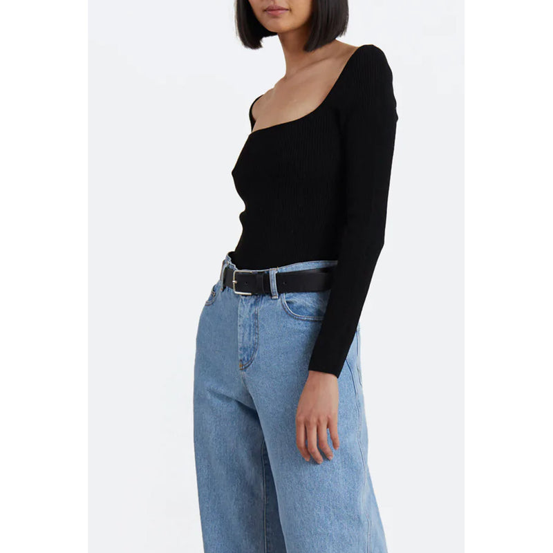 Bec and Bridge Mickey Knit Top in Black