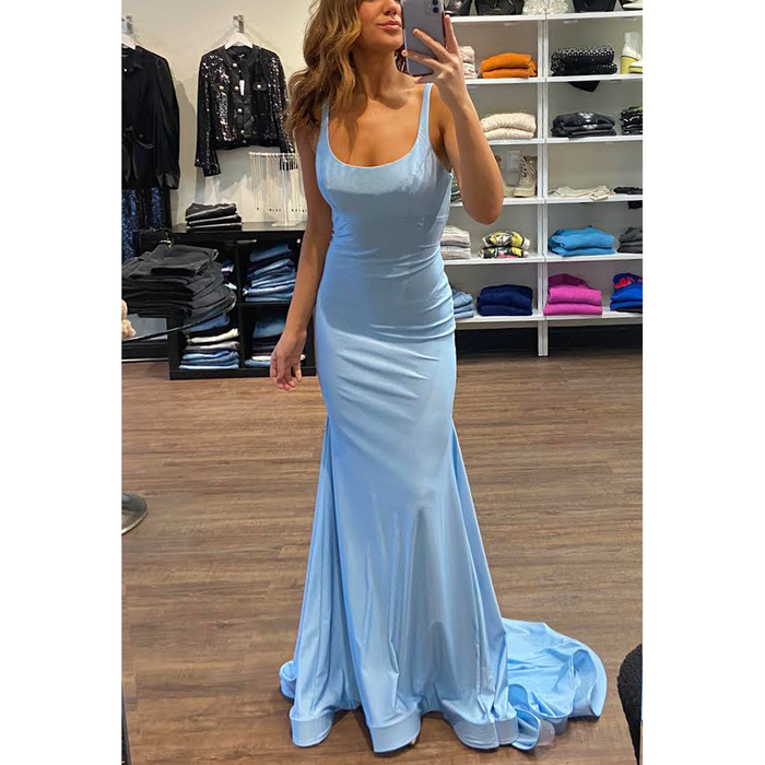 CD Jersey Tie Back Gown