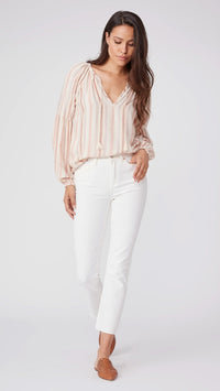 Paige Denim Cindy Corduroy Pant in Ecru