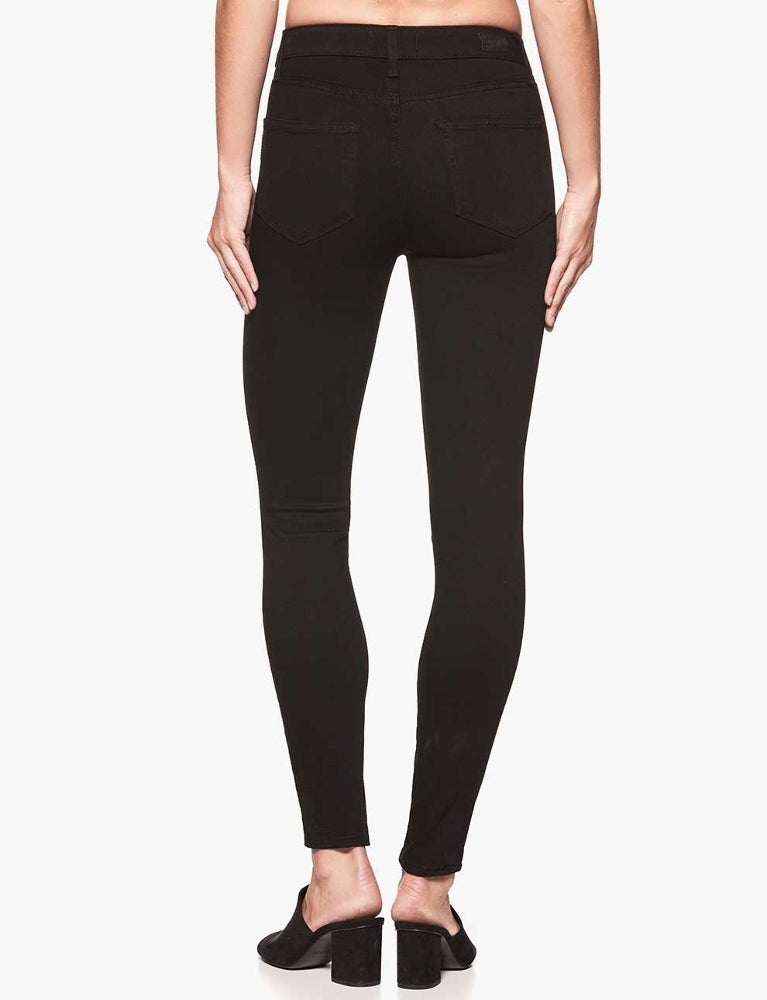 Paige Denim Hoxton Ultra Skinny in Black Shadow