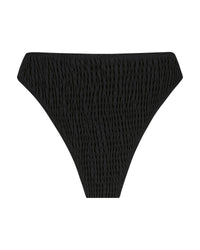 Charlie Holiday Isabella High Waisted Bikini Bottom in Black