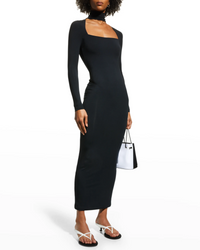 Ser.o.ya Dani Long Sleeve Choker Dress in Black