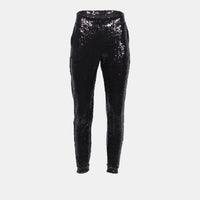 Commando Sequin Mid-Rise Jogger in Black