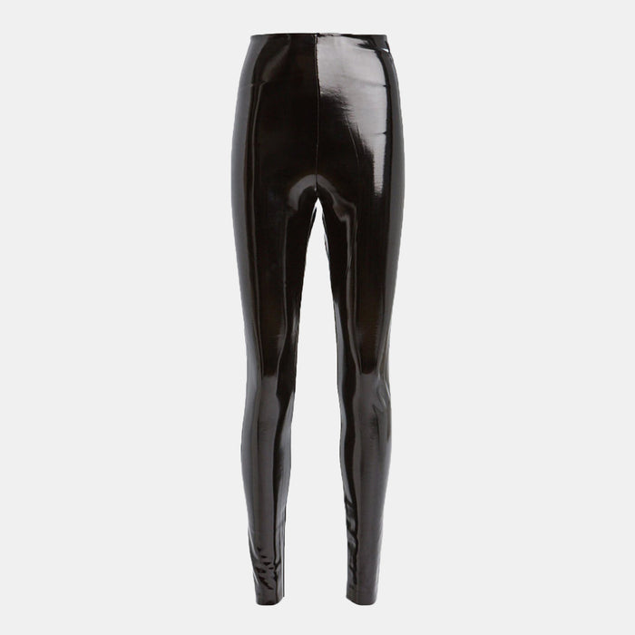 Commando Faux Patent Leather High Waisted Legging in Black