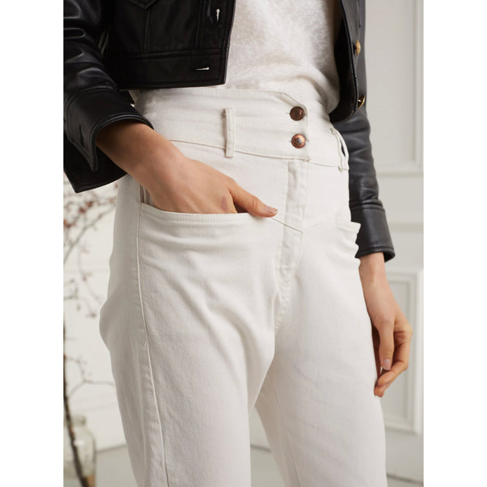 Deluc. Clothing Joey High Waisted Pant in White