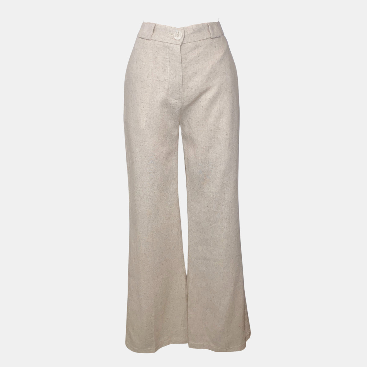 Deluc. Willow Linen High Rise Pant in Light Sand