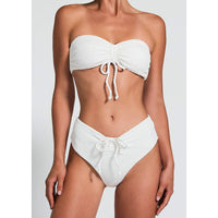 Devon Windsor Amber V-Cut Bikini Bottom in Blanche