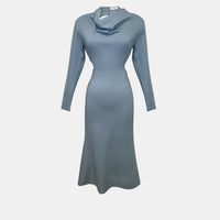 Elliatt Equinox Tie Back Midi Dress in Blue