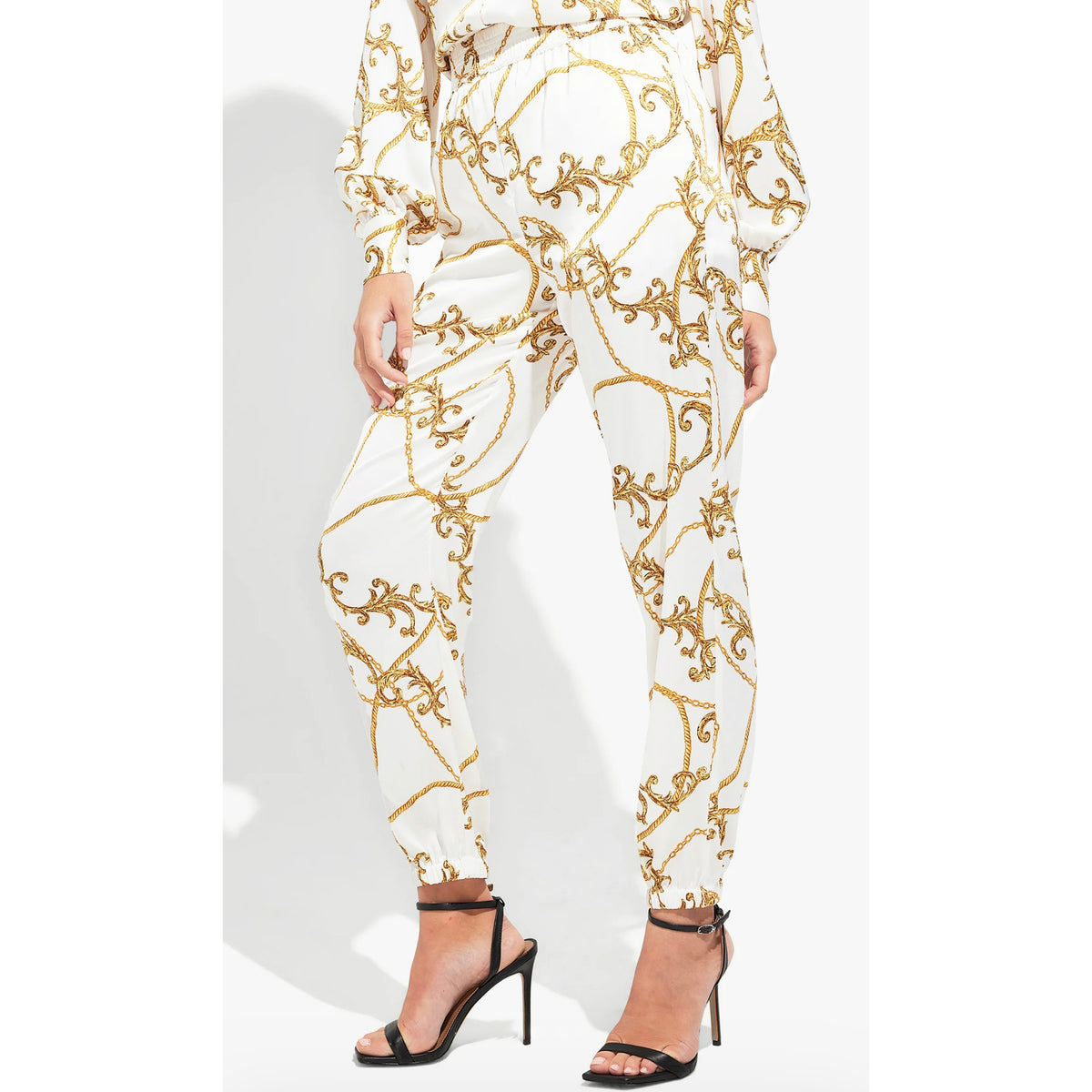 Afstå hjul forsvinde Generation Love Capri Jogger in Gilded Chain White – Suite 201