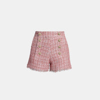 Generation Love Lizzy Tweed Shorts in Light Pink