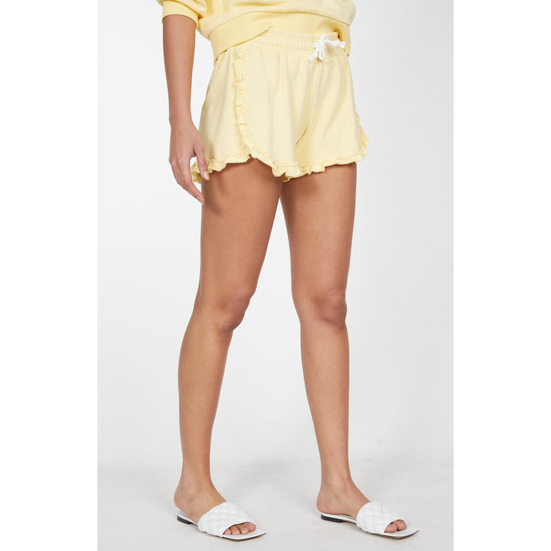 Generation Love Cici Ruffle Shorts in Light Yellow