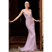 CD Mermaid Glam Sparkle Gown in Lilac