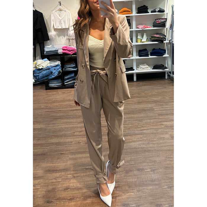Heartloom Declan High Rise Pant in Taupe