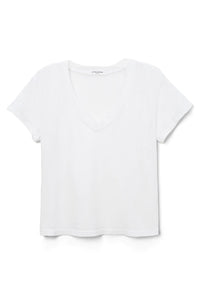 Perfect White Tee Hendrix V Neck Tee in White