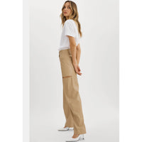 Lamarque Faleen Faux Leather Pant in Wheat