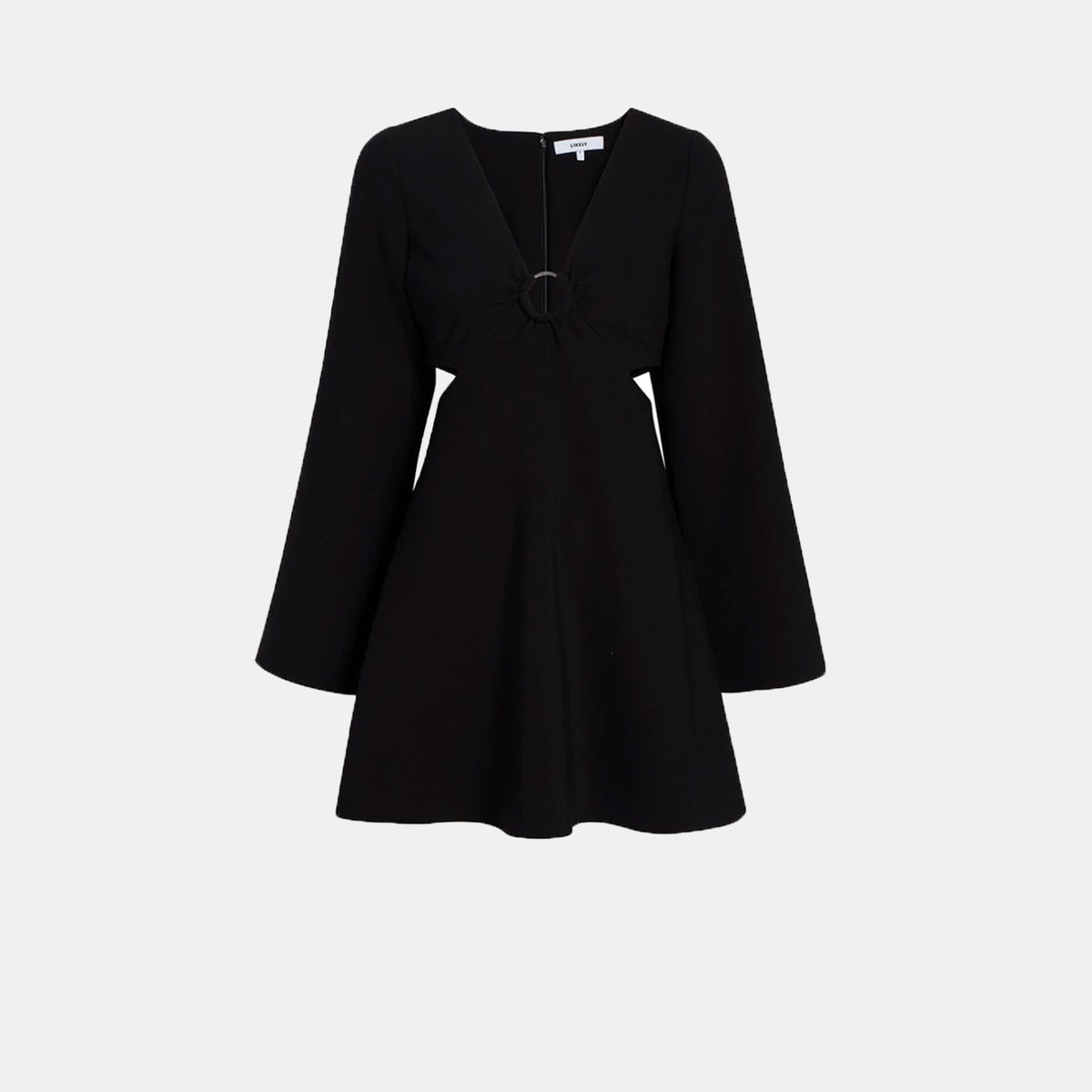 Likely Driscoll Long Sleeve Cut Out Dress in Black