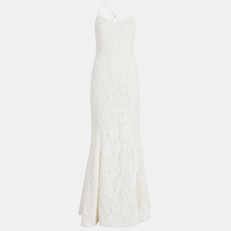 Likely Sardo Lace Gown in White