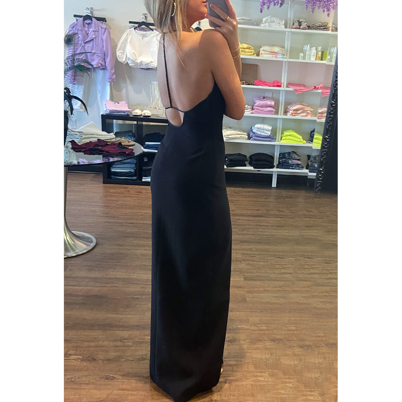 Likely Richie Braided Back Gown in Black