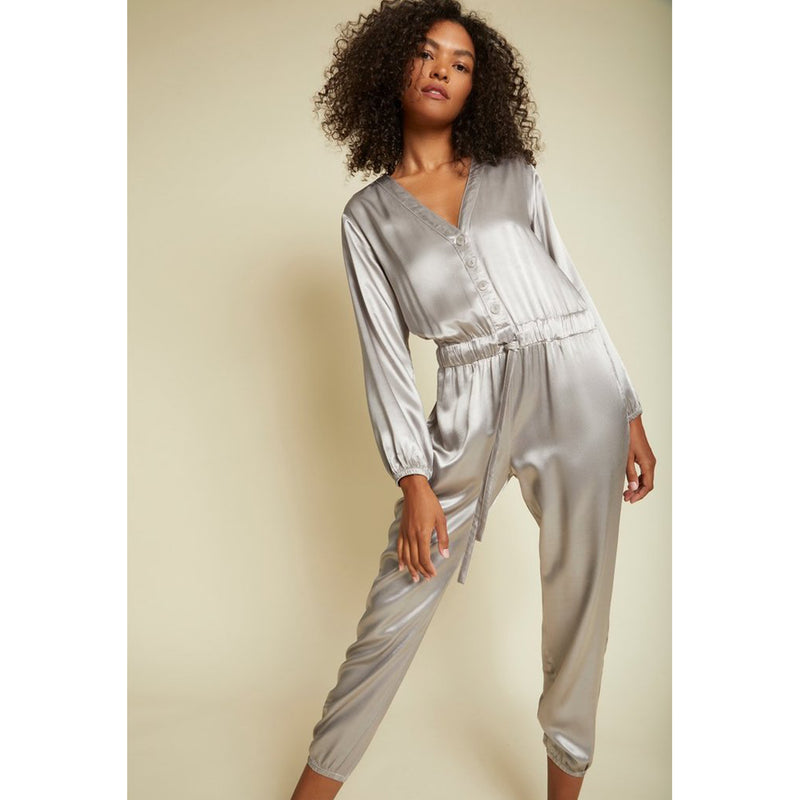 Nation LTD Salma All In One Jumpsuit in Silver