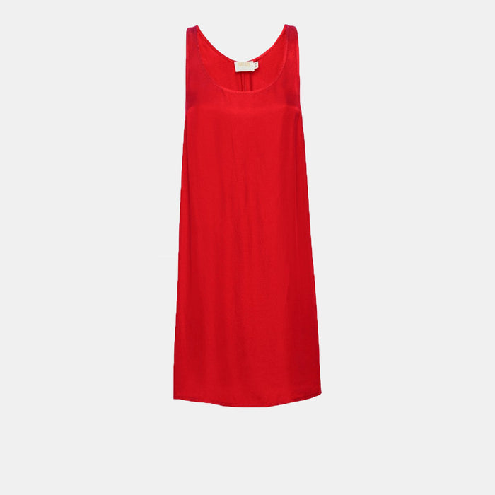 Nation LTD Paloma Sateen Dress in Campari