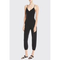 Norma Kamali Slip Jog Jumpsuit in Black