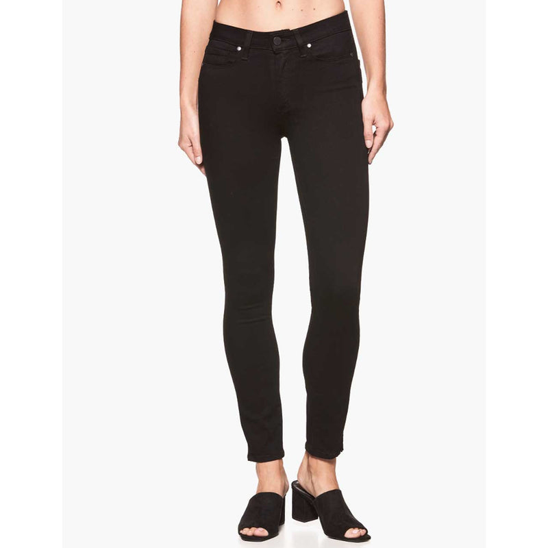 Paige Denim Hoxton Ultra Skinny in Black Shadow