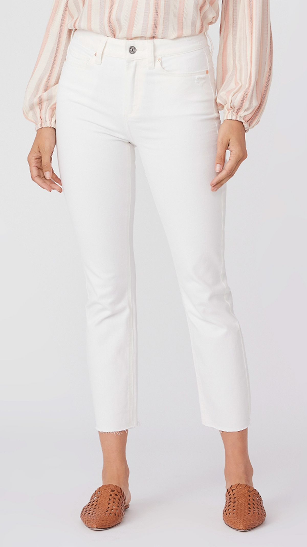 Paige Denim Cindy Corduroy Pant in Ecru