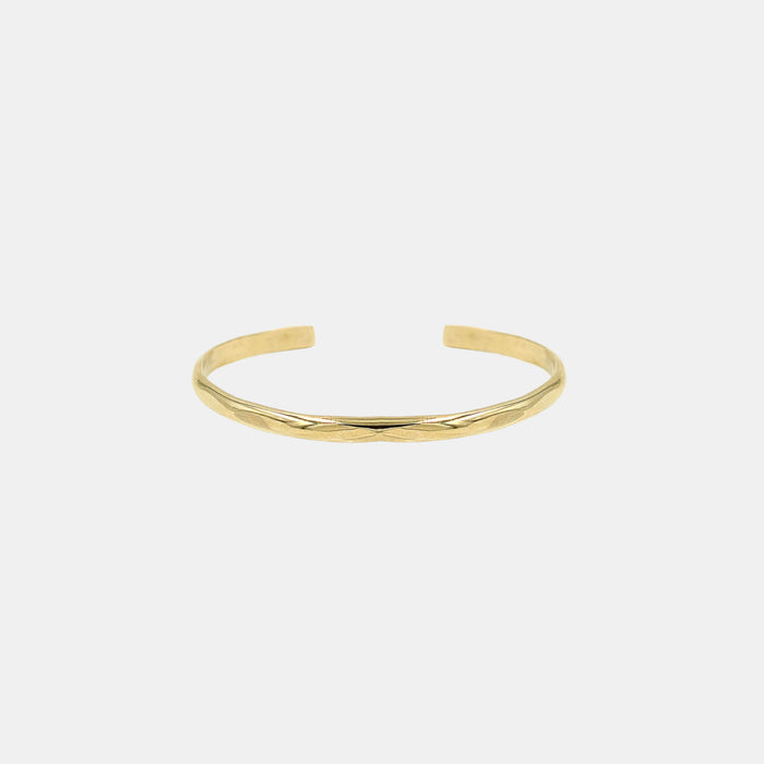 Paradigm Design Angle Hammered Cuff Bracelet in Gold