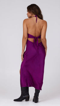 Rays For Days Eva Midi Dress in Grape